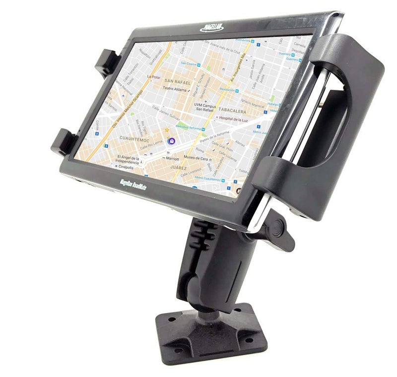 LycoGear Heavy Duty Tablet GPS Smartphone AMPS Drill Base Dash ELD Mount for Truck Van Commercial Vehicle Semi Fleet Limo (Holder fit all Tablets & Phones iPhone) - Image 5